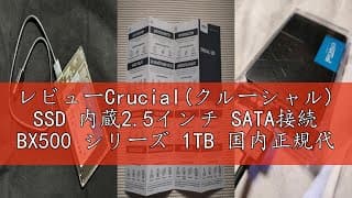 レビューCrucial(クルーシャル) SSD 内蔵2.5インチ SATA接続 BX500 シリーズ 1TB 国内正規代理店品 CT1000BX500SSD1JP