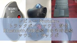 レビュー ProtoArc トラックボールマウス 静音 Bluetooth/USB接続 3台同時接続 マウス トラックボール 無線 USB-C充電式 5段階DPI切替 進む/戻るボタン搭載 親指操作