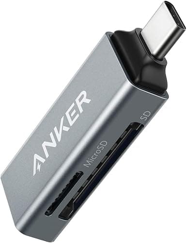 Anker USB-C 2-in-1 カードリーダー【SDXC/SDHC/SD/MMC/RS-MMC/microSDXC/microSDHC/microSD/UHS-Iカード対応】