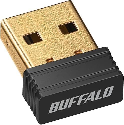 バッファロー Bluetooth 5.4 対応 USB アダプター 小型 【 Windows 11/ 10 / 8.1 対応】 レシーバー ドングル 後付け 子機 ブルートゥース コンパクト パスキー BSBT54D205BK